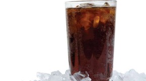 Soda on ice for carbonation & CO2 gas